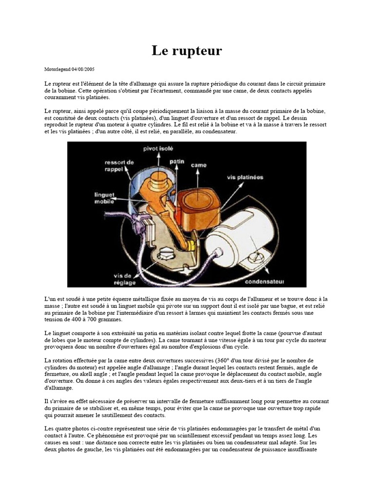 découvrez notre guide complet sur le rupteur moteur : fonctionnement, rôle dans la performance de votre véhicule, et conseils pour un entretien optimal. améliorez vos connaissances en mécanique et optimisez la durée de vie de votre moteur.